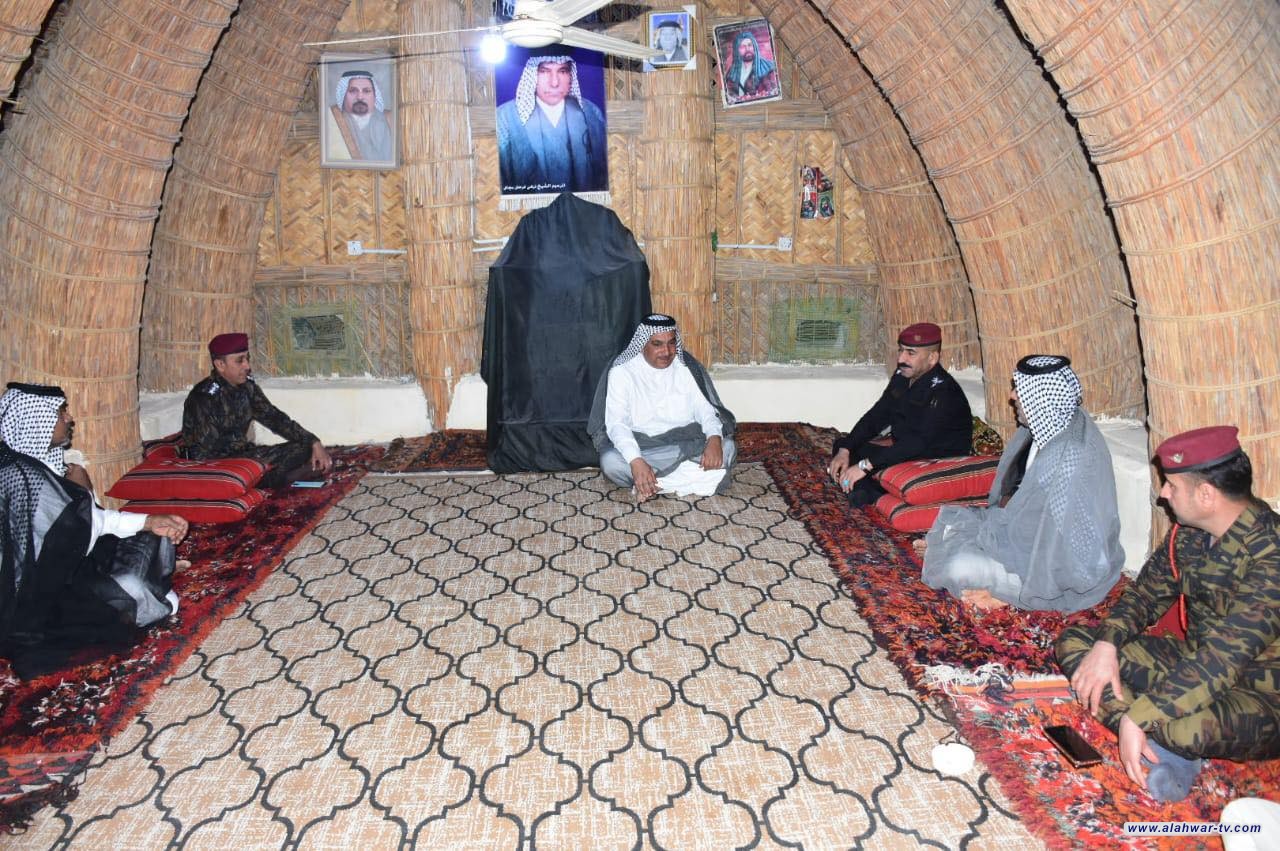 مدير افواج الطوارئ يلتقي احد وجهاء العشائر ويؤكد على اهمية حصر السلاح بيد الدولة .